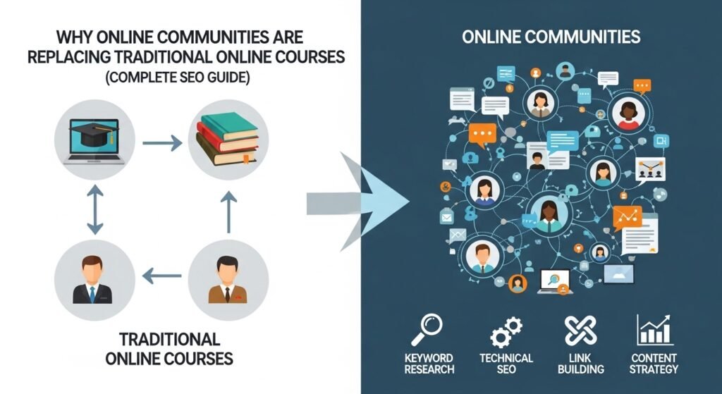 The Shift from Online Courses to Communities: What You Need to Know